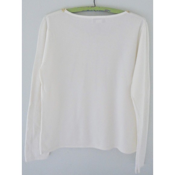 KIKIT SEQUIN SWEATER, IVORY, SIZE L - Picture 4 of 9